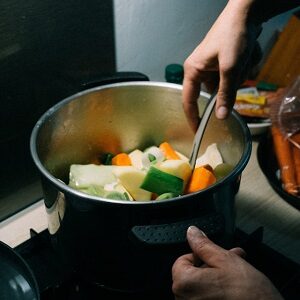 Large Pot of Vegetables